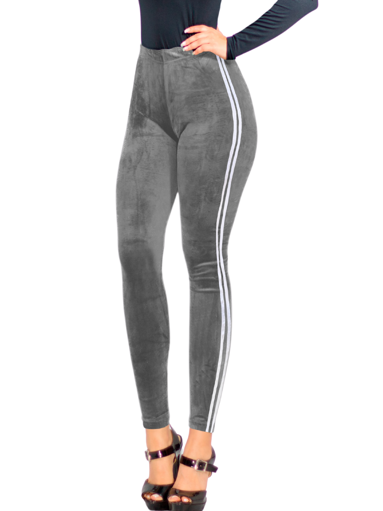 Legging Mujer Mallones Leggins Mayon Lic-0164 Gris Claro Mallas Térmico