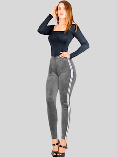 Foto 2 | Legging Mujer Mallones Leggins Mayon Lic-0164 Gris Claro Mallas Térmico