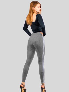 Foto 3 | Legging Mujer Mallones Leggins Mayon Lic-0164 Gris Claro Mallas Térmico