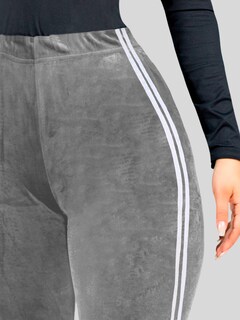 Foto 4 | Legging Mujer Mallones Leggins Mayon Lic-0164 Gris Claro Mallas Térmico