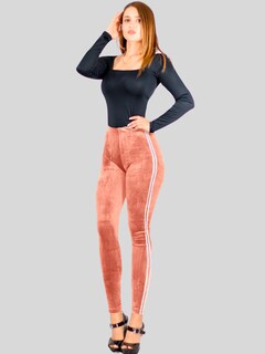 Foto 2 | Legging Mujer Mallones Leggins Mayon Lic-0164 Coral Mallas Térmico