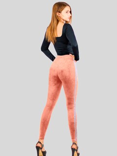 Foto 3 | Legging Mujer Mallones Leggins Mayon Lic-0164 Coral Mallas Térmico