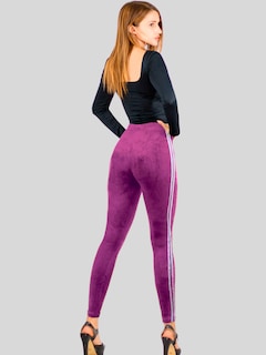 Foto 3 | Legging Mujer Mallones Leggins Mayon Lic-0164 Morado Mallas Térmico