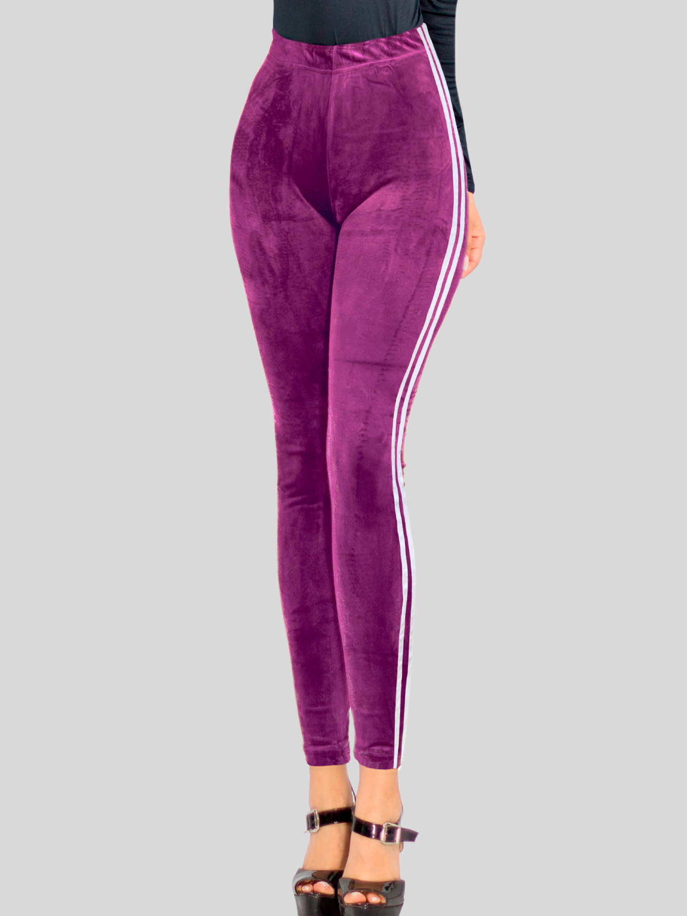Foto 6 pulgar | Legging Mujer Mallones Leggins Mayon Lic-0164 Morado Mallas Térmico
