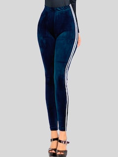 Foto 5 | Legging Mujer Mallones Leggins Mayon Lic-0164 Azul Petroleo Mallas Térmico