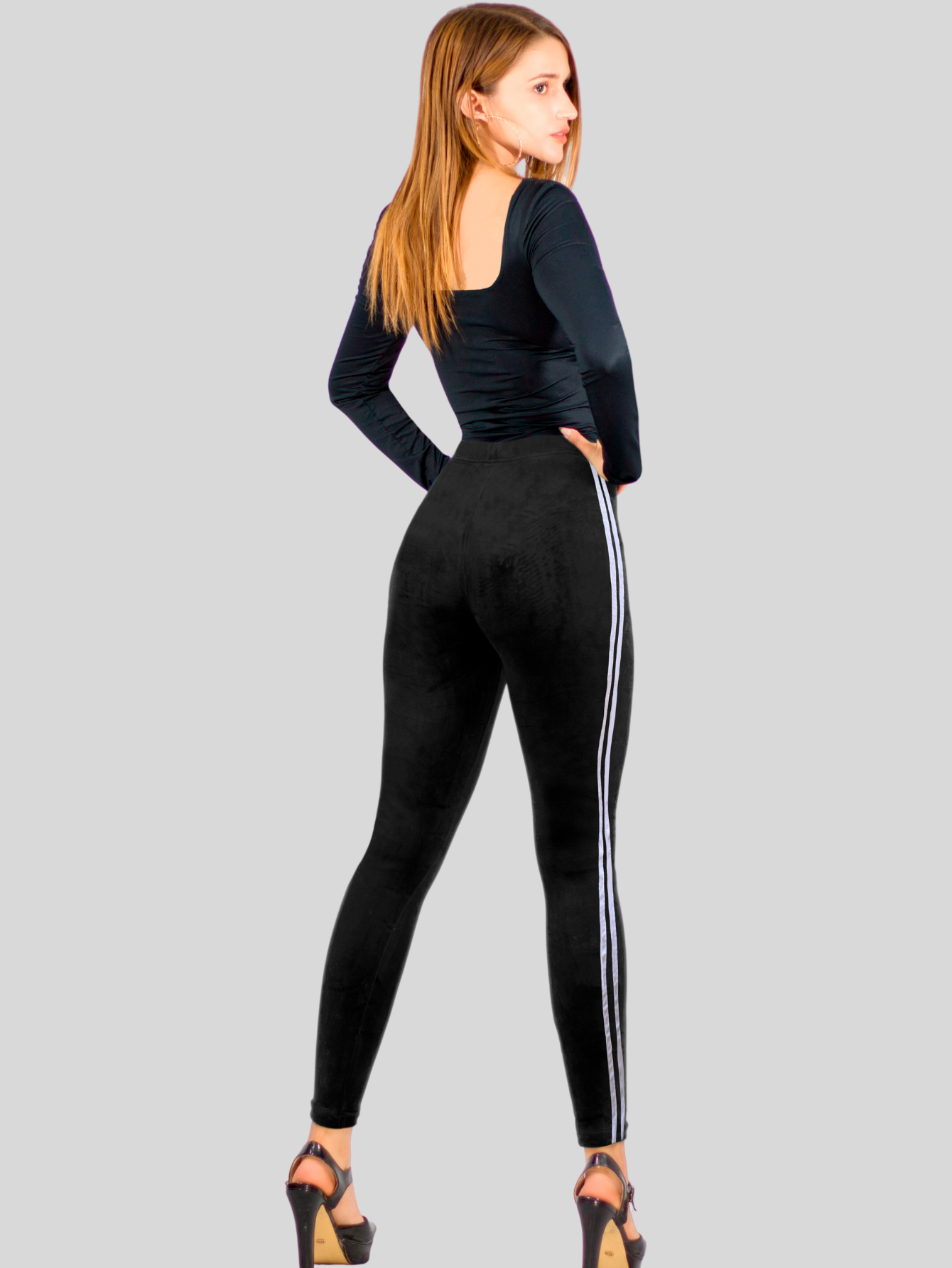 Foto 4 pulgar | Legging Mujer Mallones Leggins Mayon Lic-0164 Negro Mallas Térmico
