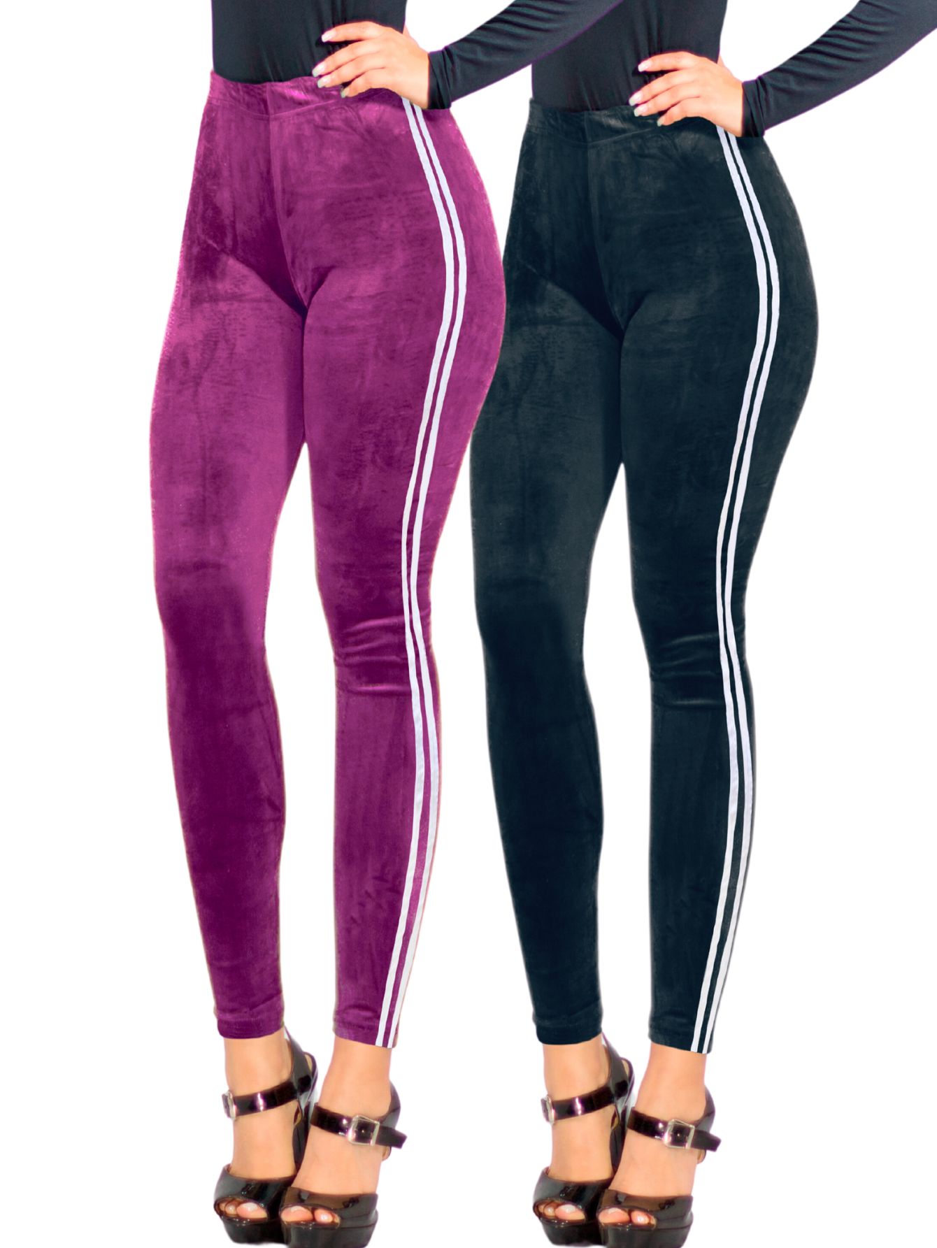 Set De 2 Legging Mujer Mallones Leggins Mayon Lic-0164 Variedad De Colores Mallas Térmico
