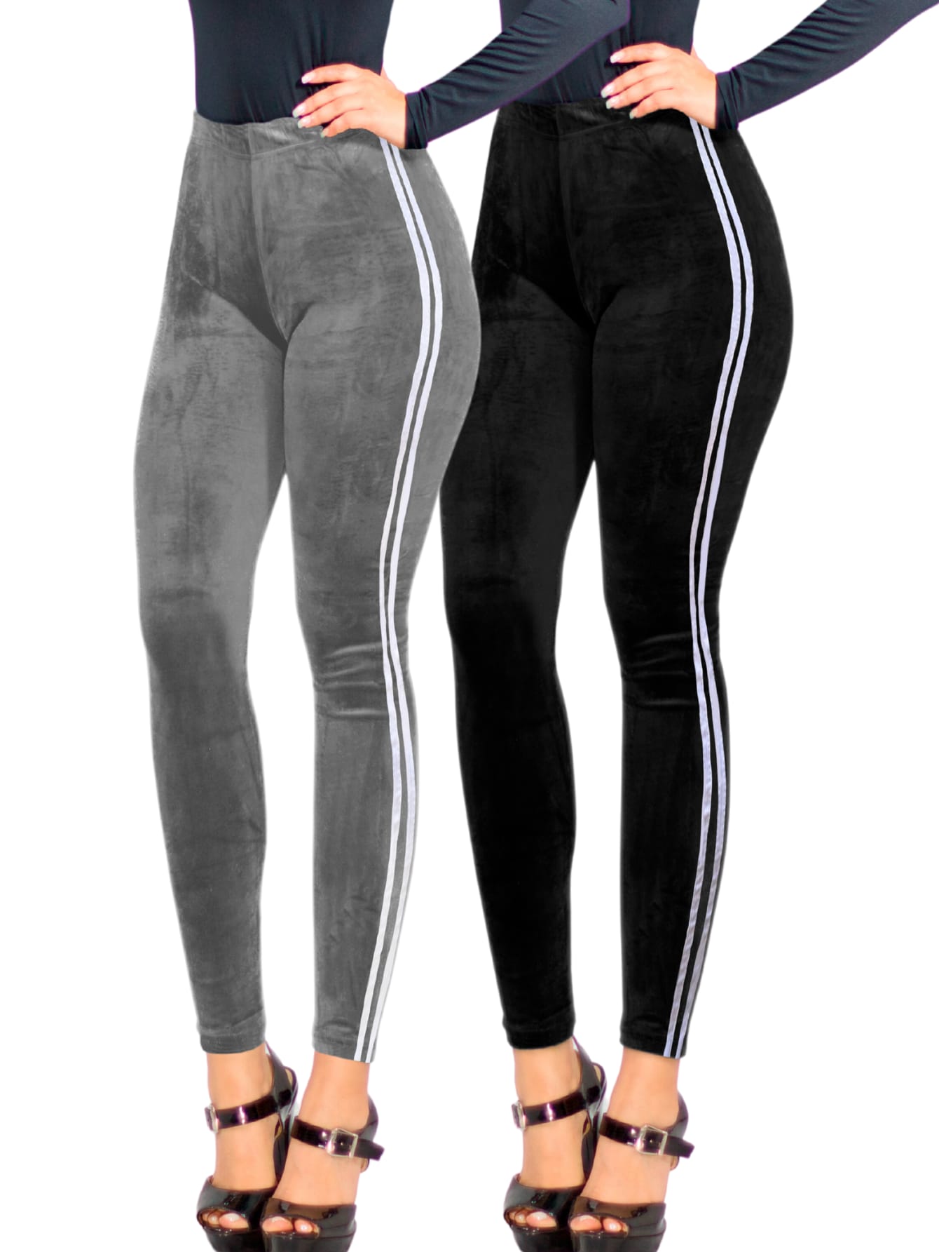 Set De 2 Legging Mujer Mallones Leggins Mayon Lic-0164 Variedad De Colores Mallas Térmico $329