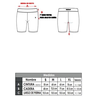 Foto 2 | Short Biker Black Secret para Mujer