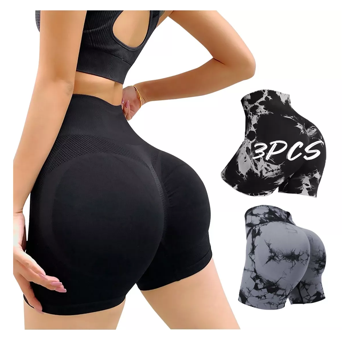 Foto 3 pulgar | Leggins Deportivos con Diseño Tie-Dye y Cintura Alta para Gym y Yoga para Mujer