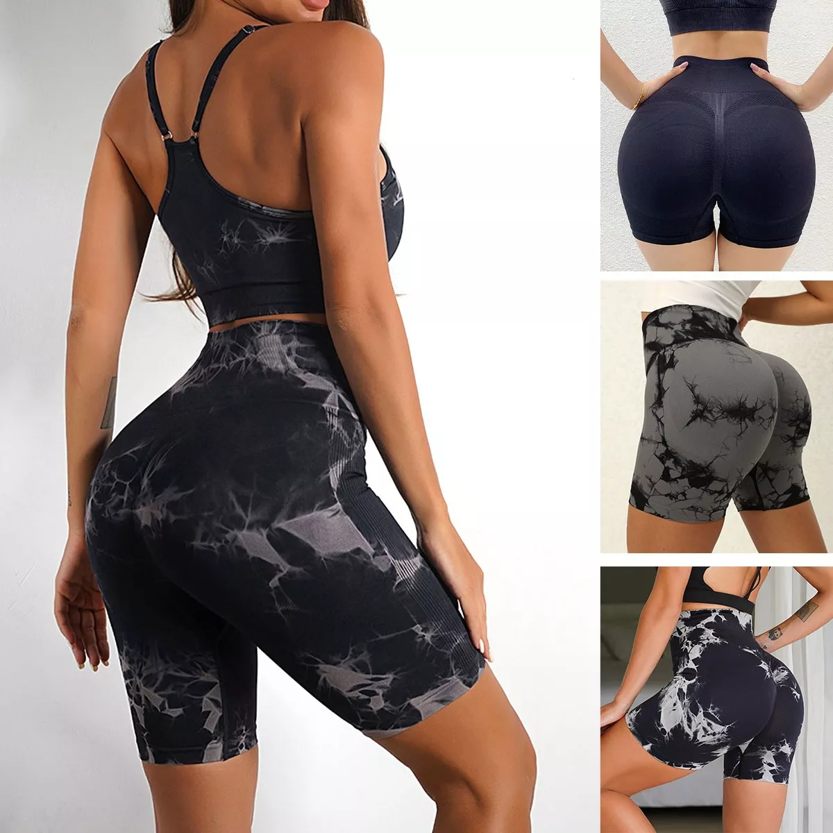 Foto 4 pulgar | Leggins Deportivos con Diseño Tie-Dye y Cintura Alta para Gym y Yoga para Mujer