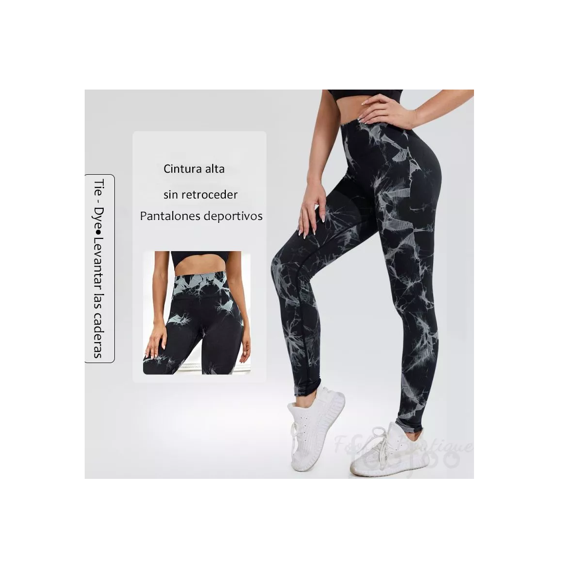 Foto 4 pulgar | Leggings Deportivos ESI-15915 Negro para Yoga/Gym para Mujer