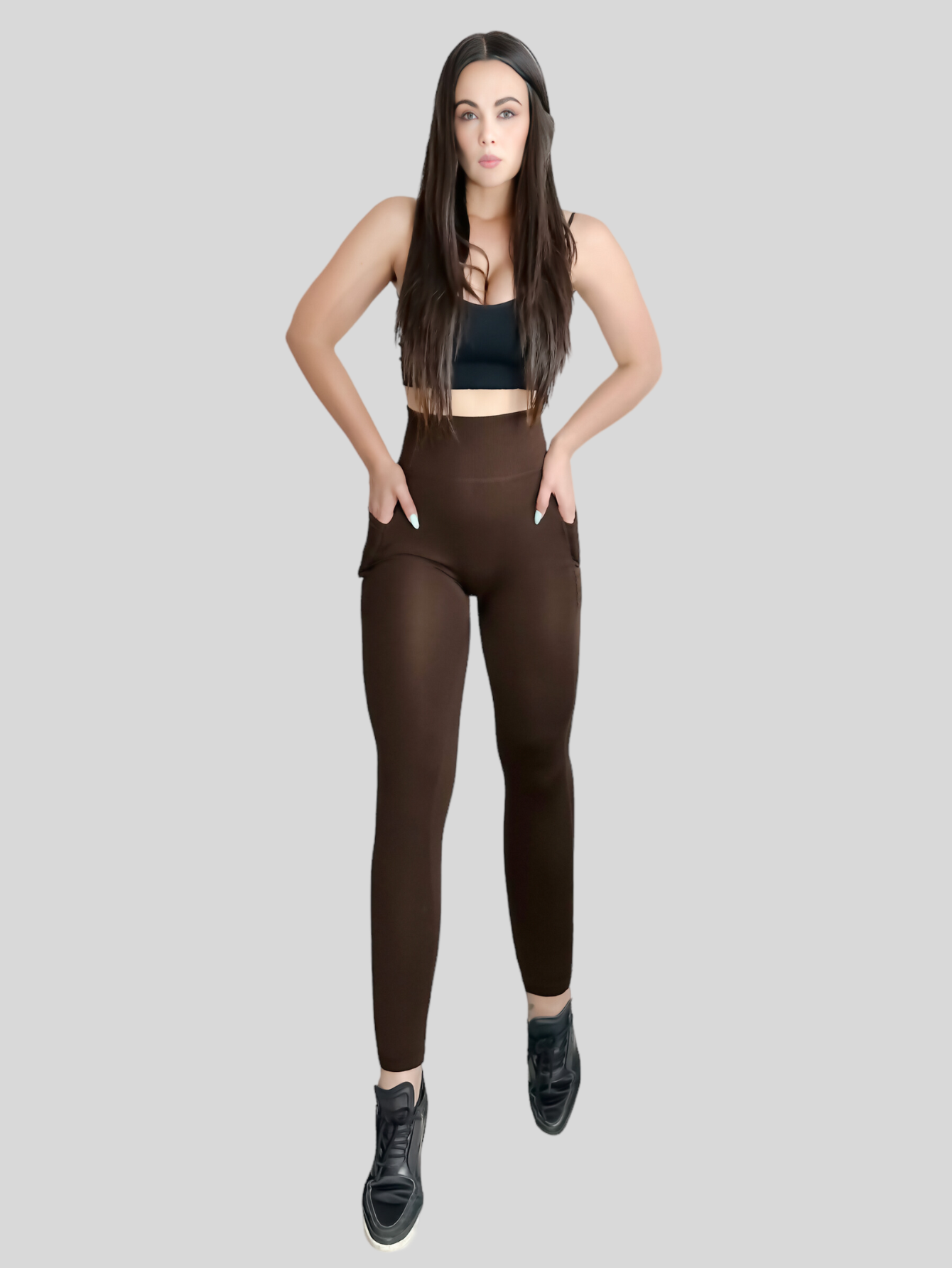 Foto 2 | Leggings Strech Tela Gruesa Unitalla para Mujer