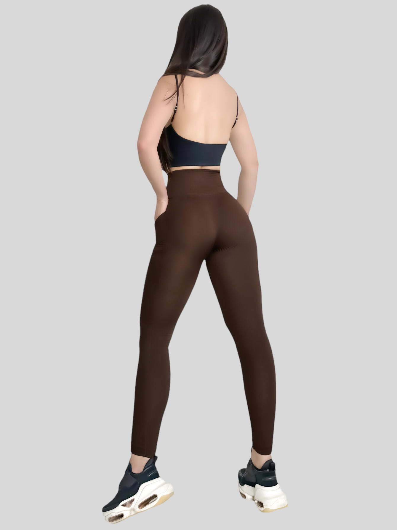 Foto 4 pulgar | Leggings Strech Tela Gruesa Unitalla para Mujer