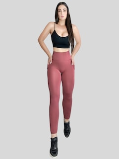 Foto 2 | Leggings Unitalla Rosas para Mujer