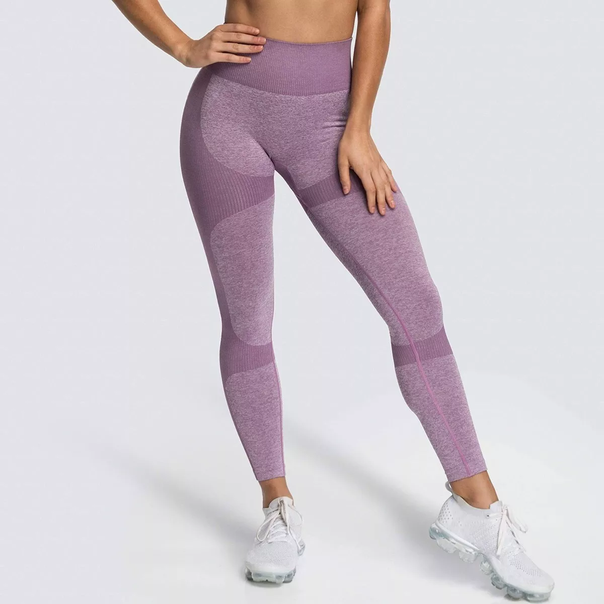 Foto 4 pulgar | Talla M Deportiva Mujer Leggins Levanta Gluteos Gym Yoga Eo Safe Imports  Esi-17083 Purpura