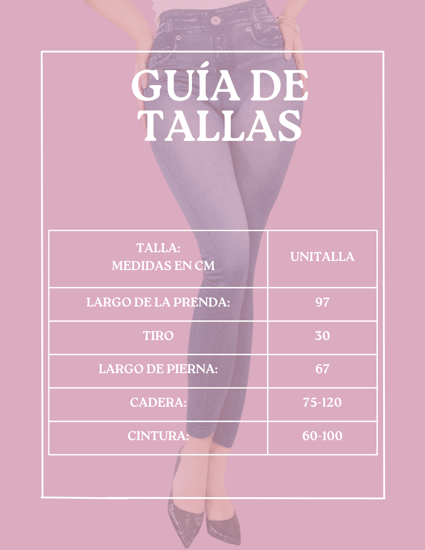 Foto 6 pulgar | Leggins Mujer Unitalla Mezclilla Faja Alta Estilo Pantalón Mezclilla Calidad Premium Tiro Alto Lic-055-5 Azul Mallon