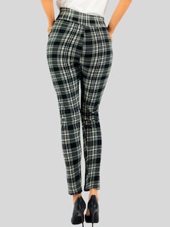Foto 5 | Leggings Elegantes Jegging Mujer A Cuadros Stretch Looks Formal Y Casual Mayón Lic-0171 D3 Mallones
