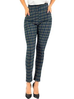 Foto 1 | Leggings Elegantes Jegging Mujer A Cuadros Stretch Looks Formal Y Casual Mayón Lic-0171 D1 Mallones