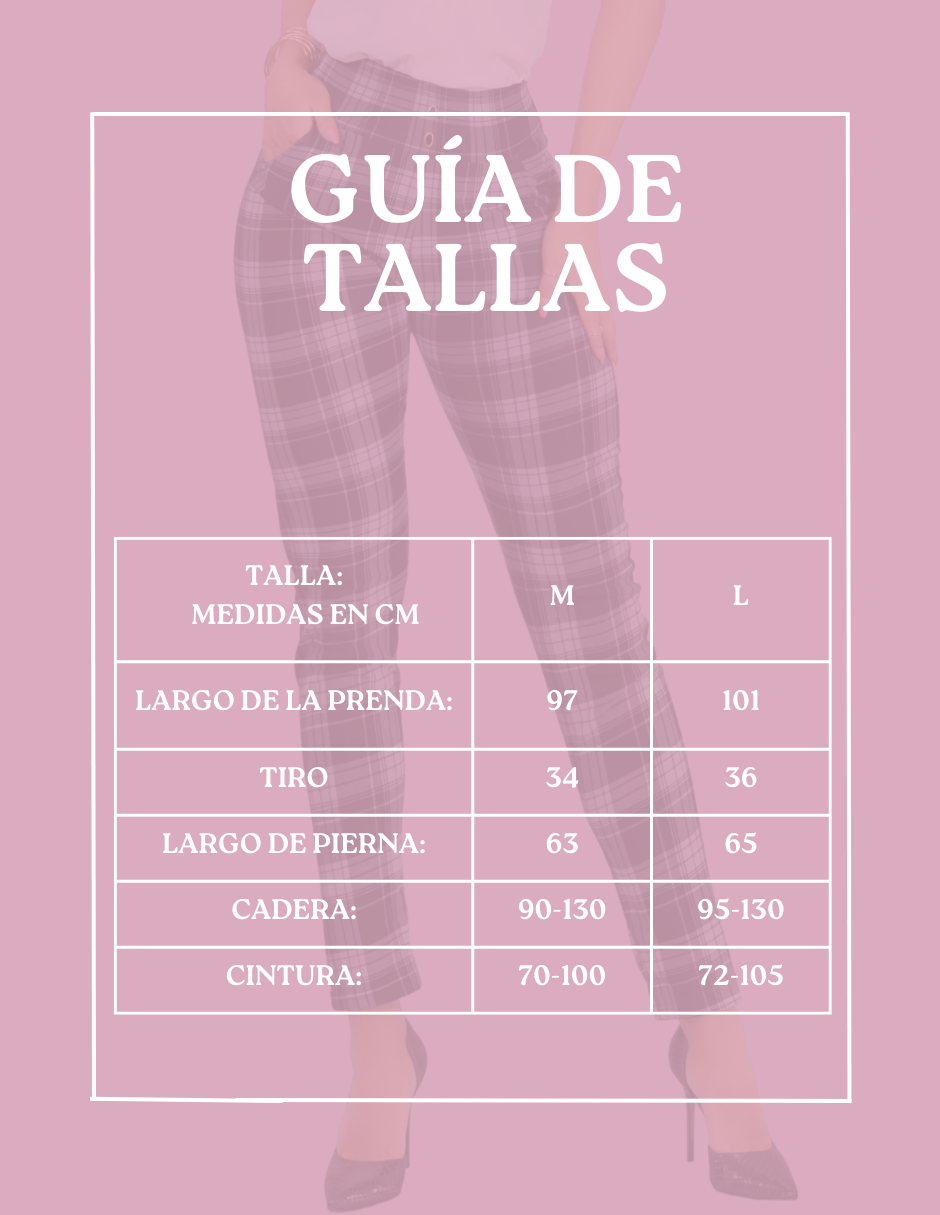 Foto 7 pulgar | Leggings Elegantes Jegging Mujer A Cuadros Stretch Looks Formal Y Casual Mayón Lic-0171 D8 Mallones