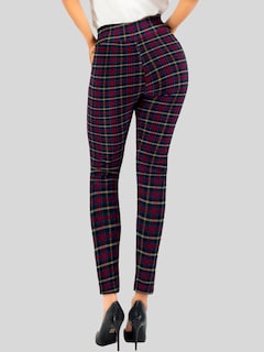 Foto 5 | Leggings Elegantes Jegging Mujer A Cuadros Stretch Looks Formal Y Casual Mayón Lic-0171 D2 Mallones