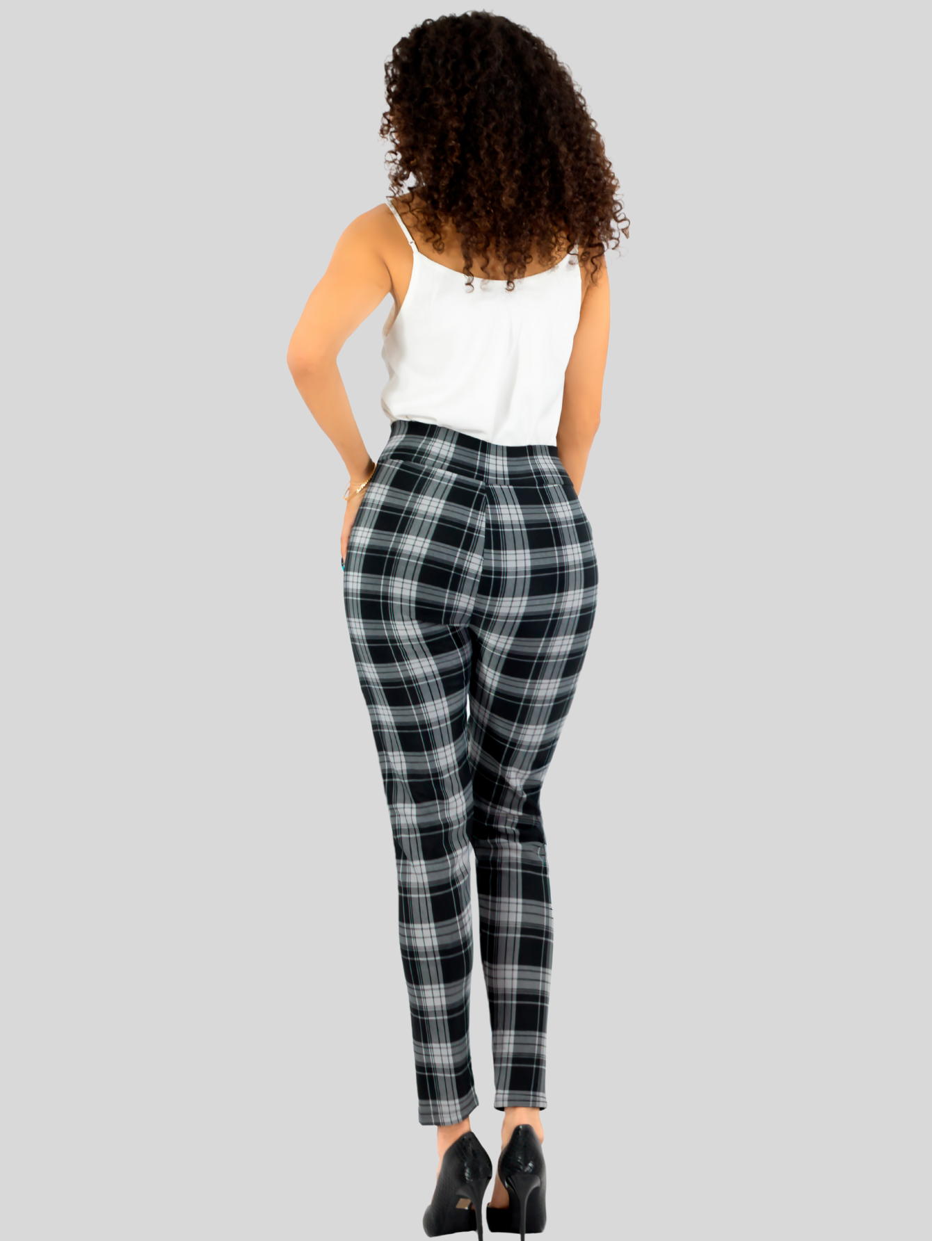 Foto 7 pulgar | Set De 2 Leggings Elegantes Jegging Mujer A Cuadros Stretch Looks Formal Y Casual Mayón Lic-0171 D3/d4 Mallones