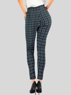 Foto 5 | Leggings Elegantes Jegging Mujer A Cuadros Stretch Looks Formal Y Casual Mayón Lic-0171 D1 Mallones