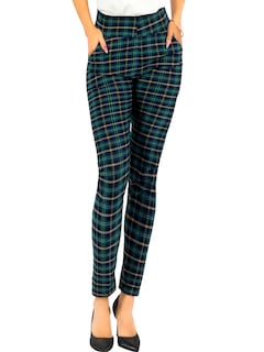 Foto 1 | Leggings Elegantes Jegging Mujer A Cuadros Stretch Looks Formal Y Casual Mayón Lic-0171 D5 Mallones