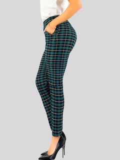 Foto 5 | Leggings Elegantes Jegging Mujer A Cuadros Stretch Looks Formal Y Casual Mayón Lic-0171 D5 Mallones