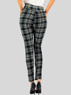 Foto 5 | Leggings Elegantes Jegging Mujer A Cuadros Stretch Looks Formal Y Casual Mayón Lic-0171 D3 Mallones