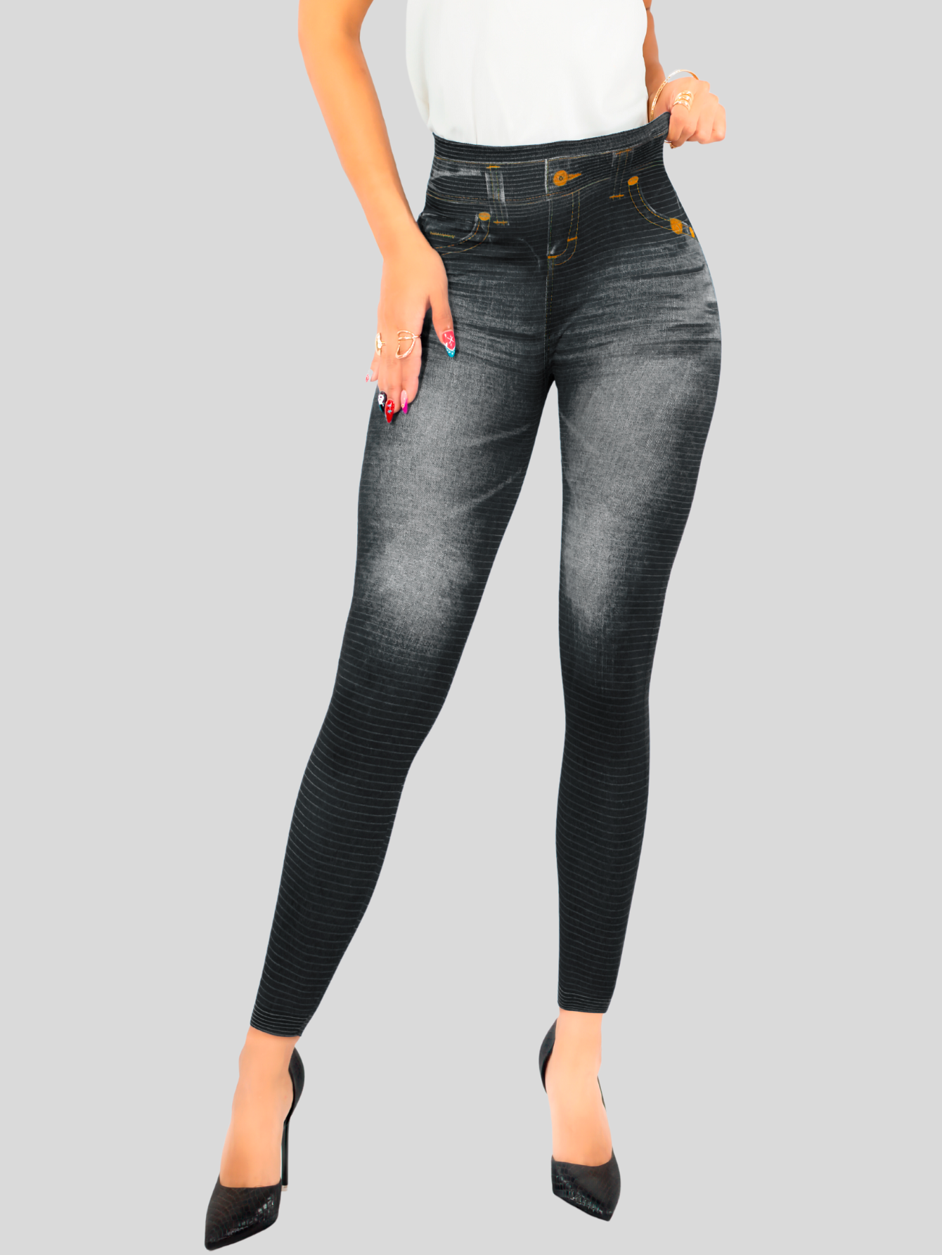 Foto 6 pulgar | Leggings 2 Piezas para Mujer