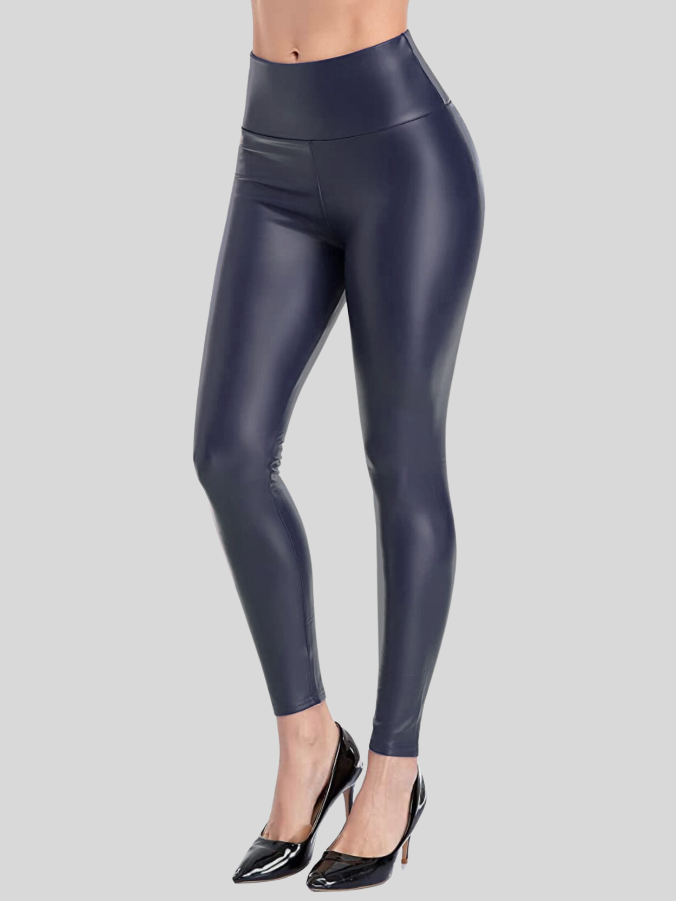 Foto 3 pulgar | Set De Dos Leggins Moda Elegante Casual Lic-0105-px2 Variedad De Colores Mujer Vinipiel