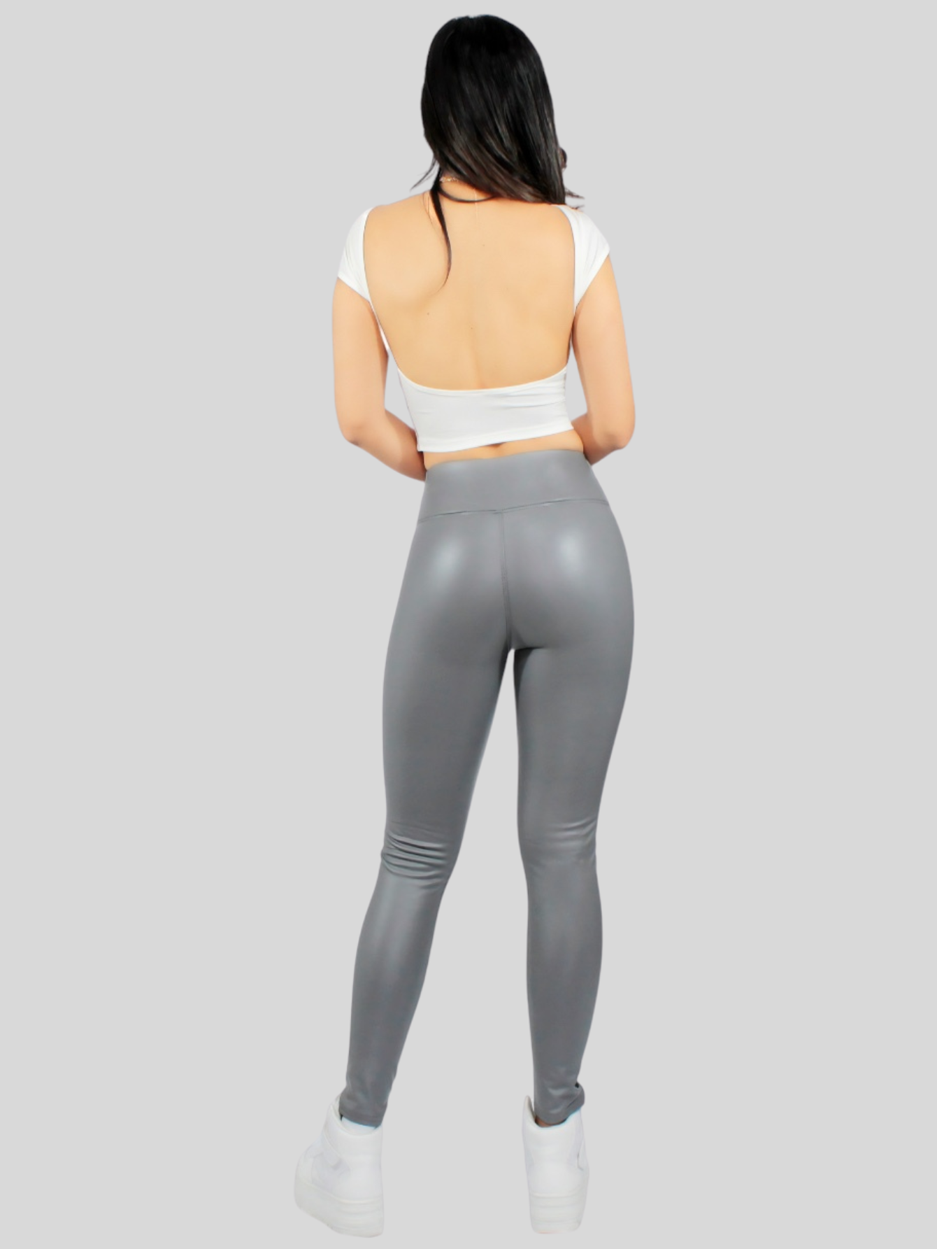 Foto 4 pulgar | Set De Dos Leggins Moda Elegante Casual Lic-0105-px2 Variedad De Colores Mujer Vinipiel