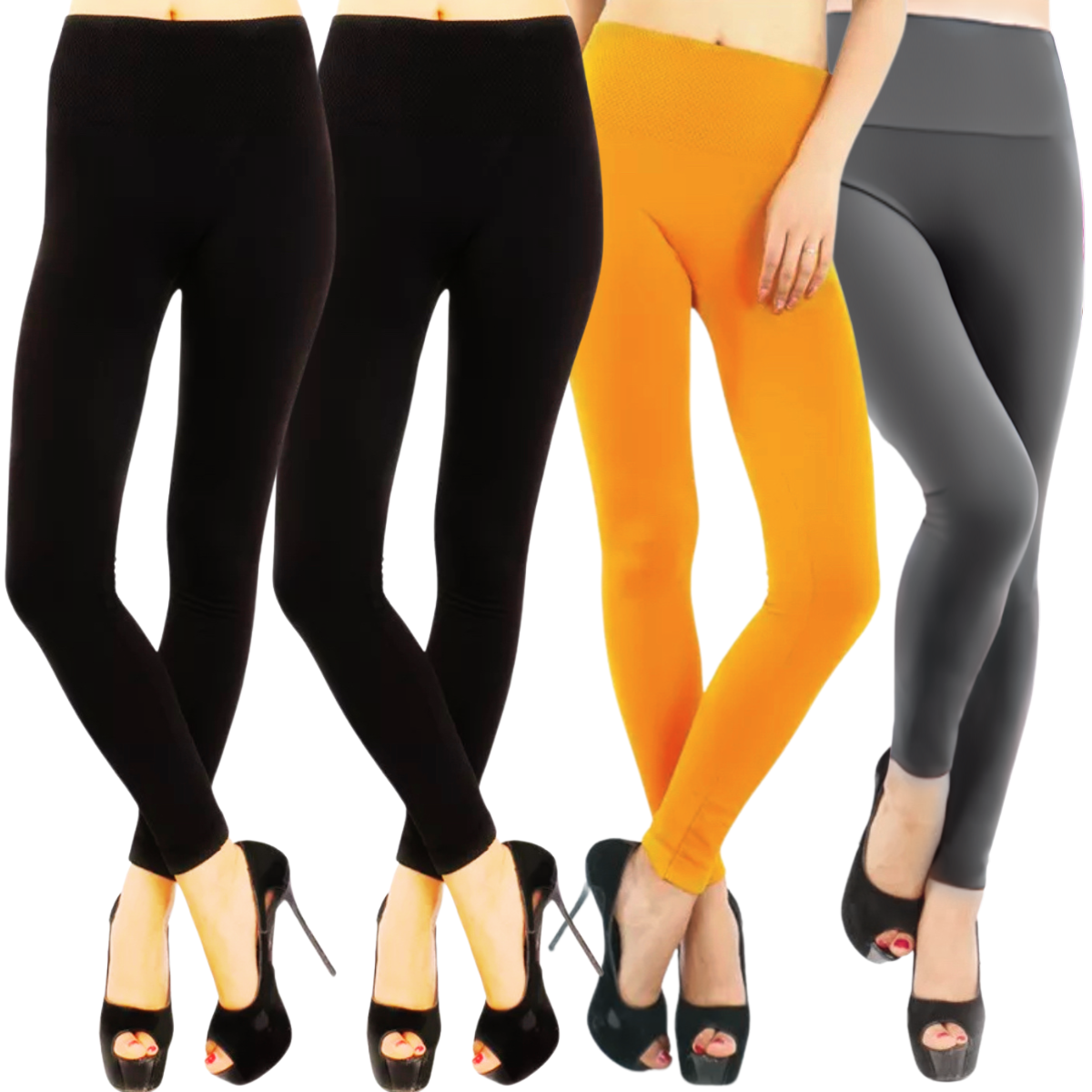 Set de 4 Leggings Térmicos Lic-071 para Mujer