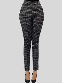 Foto 6 | Jeggins Mujer Legging Pantalón A Cuadro Mallones Panta-1010 Diseño 3 Mayon Malla