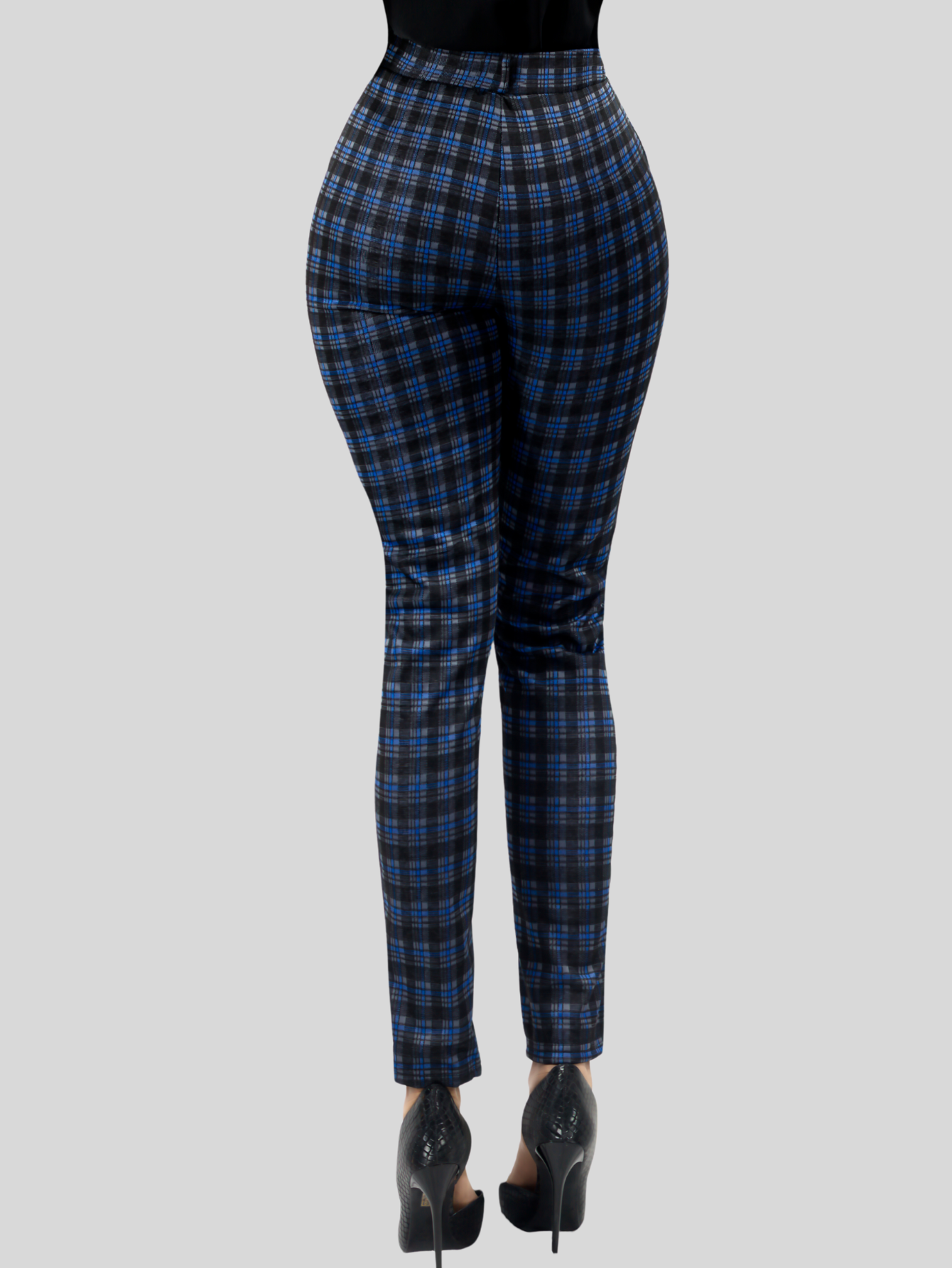 Foto 6 pulgar | Jeggins Mujer Legging Pantalón A Cuadro Mallones Panta-1010 Diseño 5 Mayon Malla