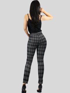 Foto 3 | Jeggins Mujer Legging Pantalón A Cuadro Mallones Panta-1010 Diseño 2 Mayon Malla