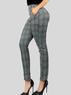 Foto 4 | Jeggins Mujer Legging Pantalón A Cuadro Mallones Panta-1010 Diseño 4 Mayon Malla