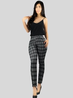 Foto 2 | Jeggins Mujer Legging Pantalón A Cuadro Mallones Panta-1010 Diseño 2 Mayon Malla