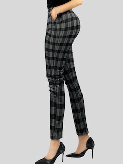 Foto 4 | Jeggins Mujer Legging Pantalón A Cuadro Mallones Panta-1010 Diseño 2 Mayon Malla