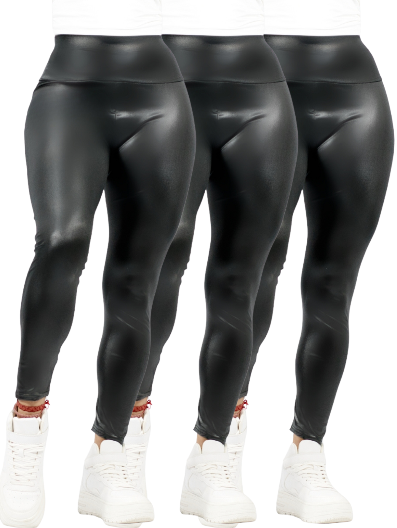 Foto 2 pulgar | Set De 3 Leggins para Mujer Lic-074 Varios Colores