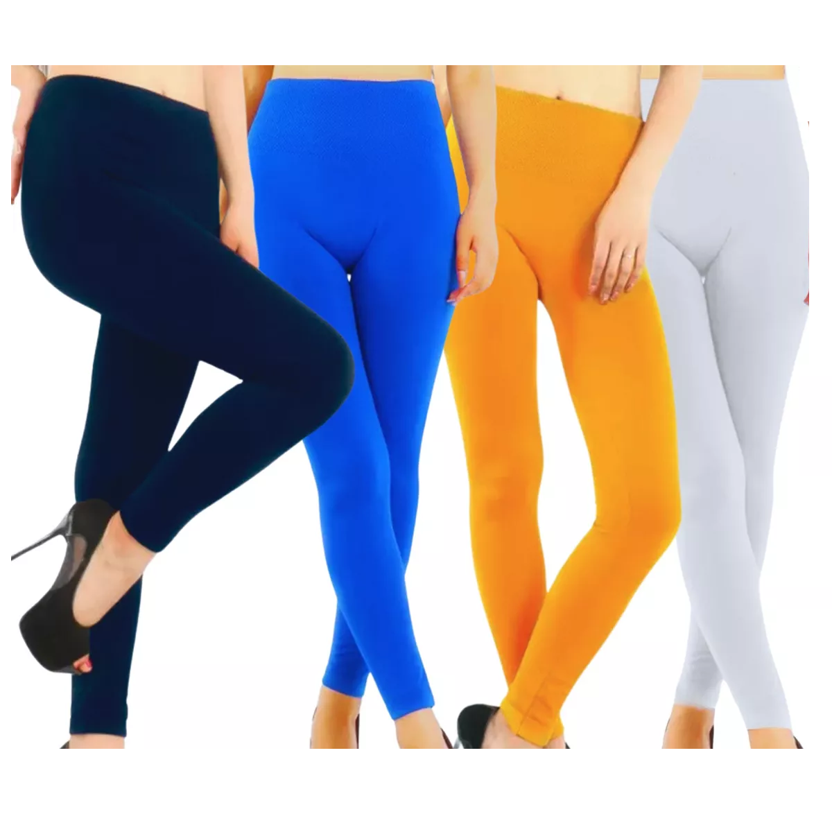 Foto 2 pulgar | Set 4 Mallones Mujer Leggins Unitalla Eo Safe Imports Esi-18591 Multicolor
