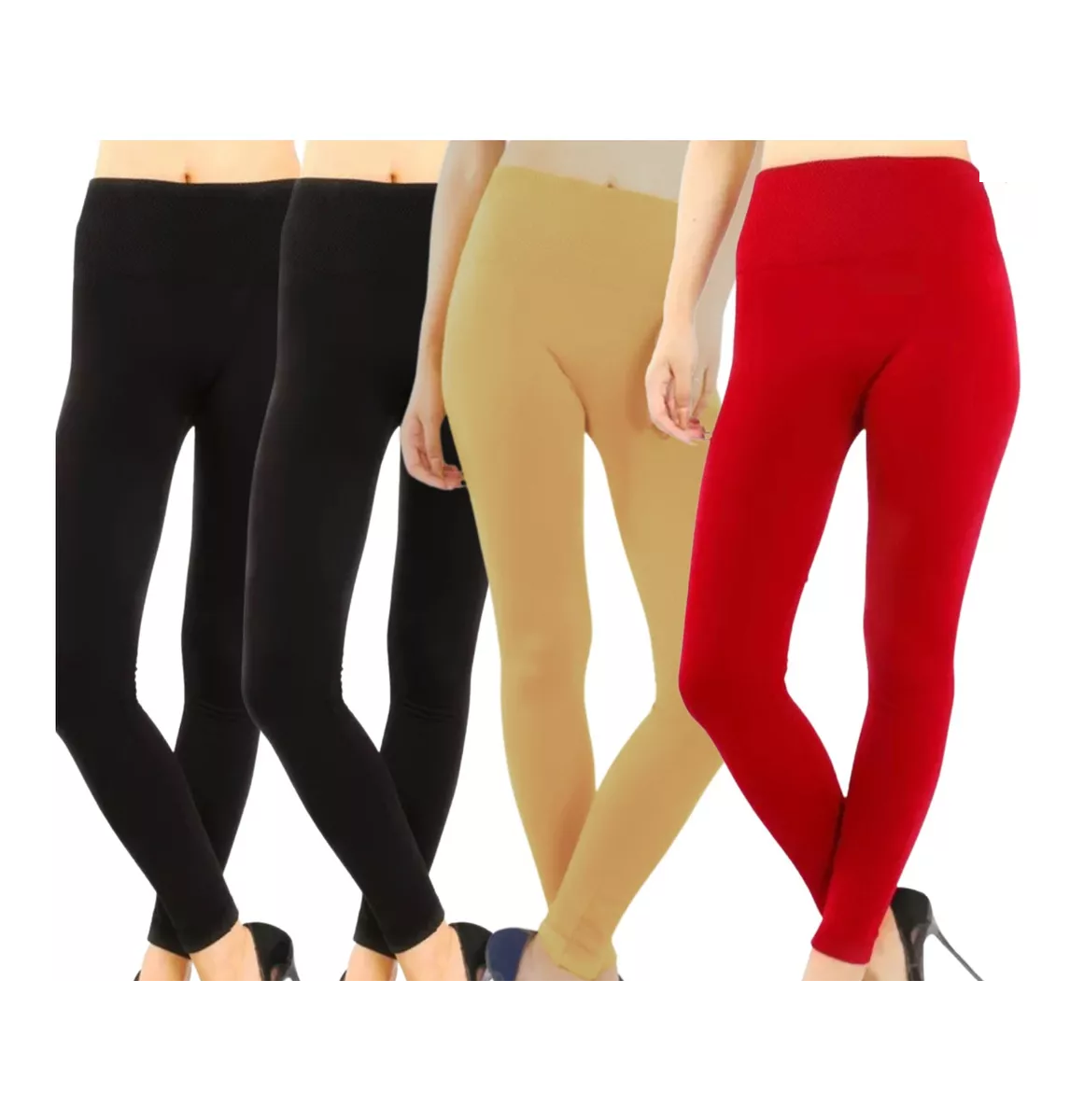 Foto 2 pulgar | Set 4 Mallones Mujer Leggins  Unitalla Eo Safe Imports Esi-18594 Multicolor