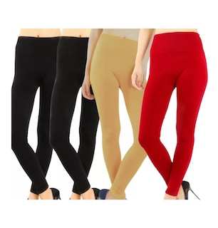 Foto 1 | Set 4 Mallones Mujer Leggins Unitalla Eo Safe Imports Esi-18594 Multicolor