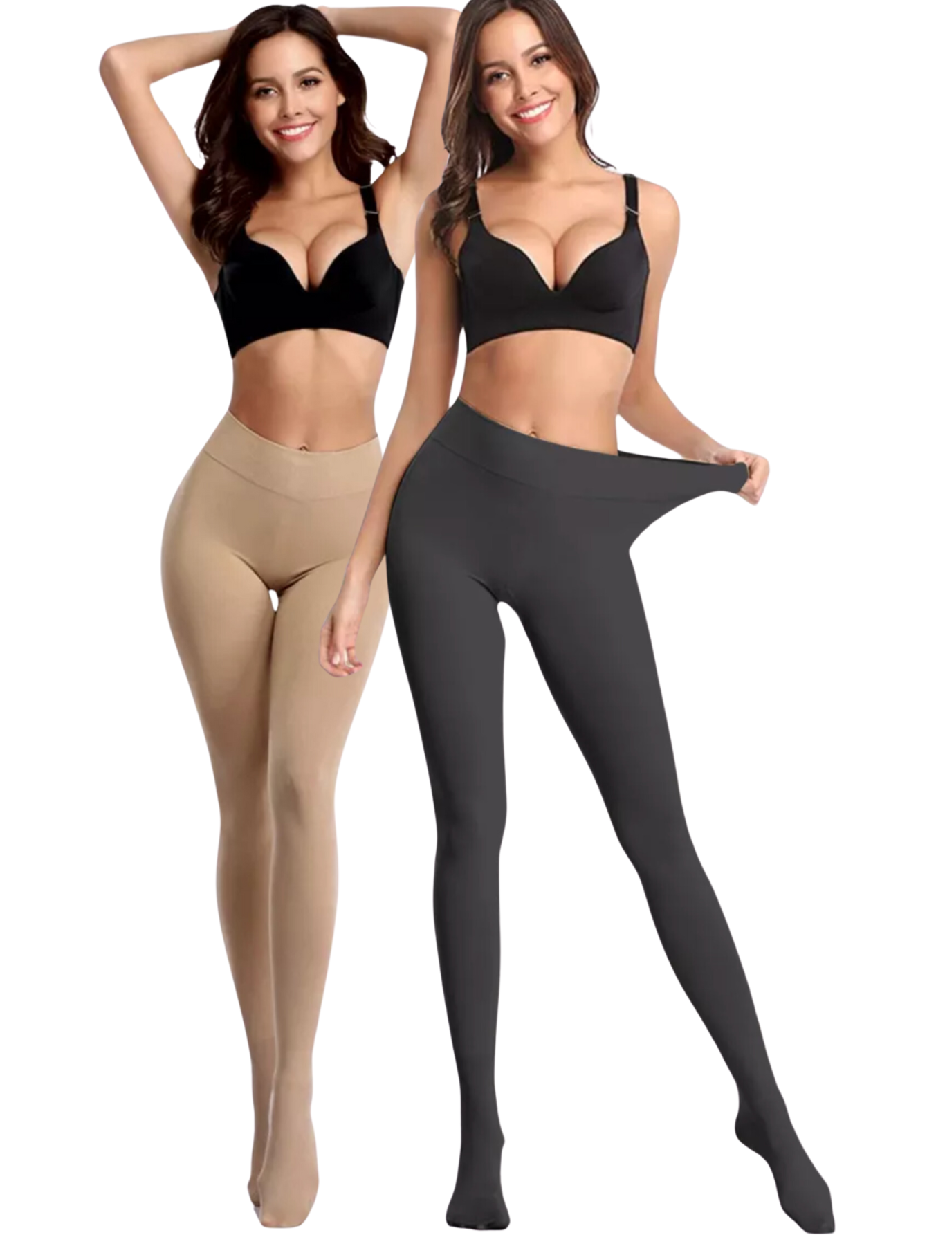 Foto 2 pulgar | Set 2 Mallones Térmicos Mujer Stretch Leggins Mayon Lic-0141-px2 Variedad De Colores Mallas