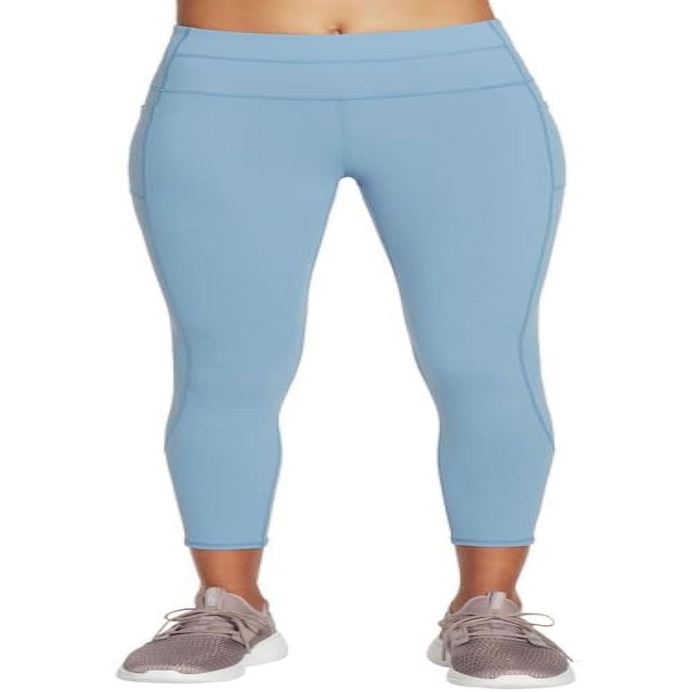 Foto 2 pulgar | Legging Skechers Go Walk De Cintura Alta Para Mujer, Azul Y Gris, Xs - Venta Internacional.