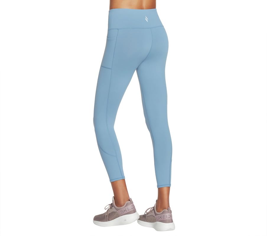 Foto 3 pulgar | Legging Skechers Go Walk De Cintura Alta Para Mujer, Azul Y Gris, Xs - Venta Internacional.