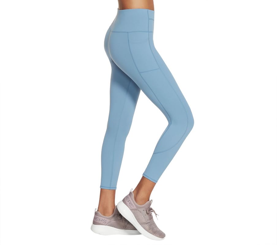 Foto 4 pulgar | Legging Skechers Go Walk De Cintura Alta Para Mujer, Azul Y Gris, Xs - Venta Internacional.