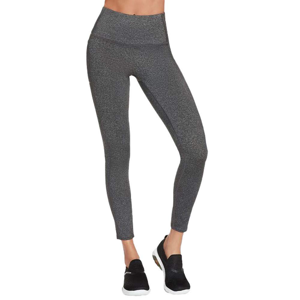 Foto 1 | Legging Skechers Go Walk de Cintura Alta Grises para Mujer - Venta Internacional