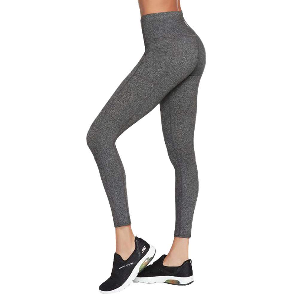 Foto 5 pulgar | Legging Skechers Go Walk de Cintura Alta Grises para Mujer - Venta Internacional